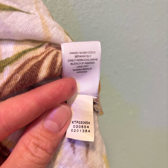 J. Jill Relaxed Tropical Print Orange Pink Linen Sleeveless Tank Top Size 2X - Picture 5 of 8